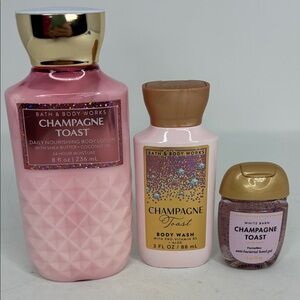 New Bath & Body Works Champagne Toast Collection - Pink and Gold